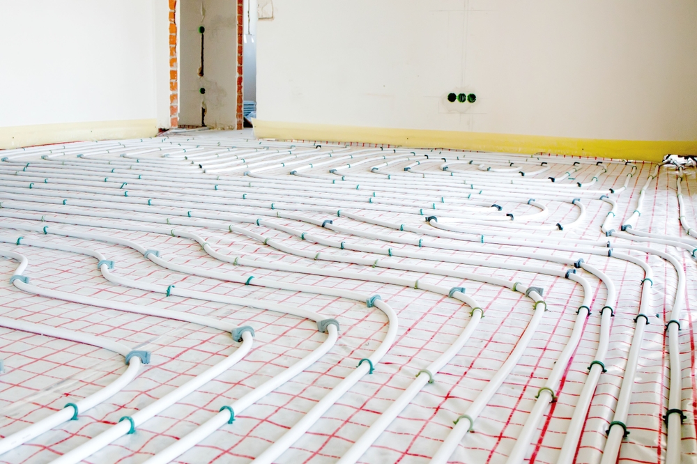 Installation,Of,Underfloor,Heating,Pipes,For,Water,Heating.,Heating,Systems.